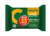 GIUSTO SENZA GLUTINE COMBY BREAK CREMA LATTE 26 G PROMO TAGLIO PREZZO -25%