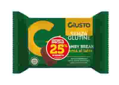 GIUSTO SENZA GLUTINE COMBY BREAK CREMA LATTE 26 G PROMO TAGLIO PREZZO -25%