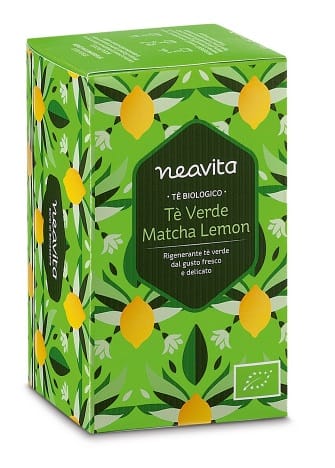 NEAVITA TISANA IN FILTRO TE' VERDE MATCHA AL LIMONE BIO