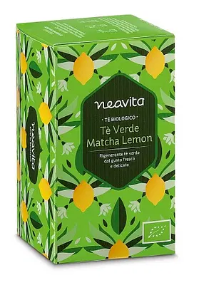 NEAVITA TISANA IN FILTRO TE' VERDE MATCHA AL LIMONE BIO NEAVITA TISANA IN FILTRO TE' VERDE MATCHA AL LIMONE BIO