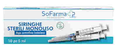 SIRINGA STERILE 5MM GAUGE 23 SOFARMAPIU' 10 PEZZI
