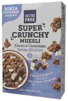 NUTRIFREE SUPER CRUNCHY MUESLI COCCO E CIOCCOLATO SENZA ZUCCHERI AGGIUNTI 300 G
