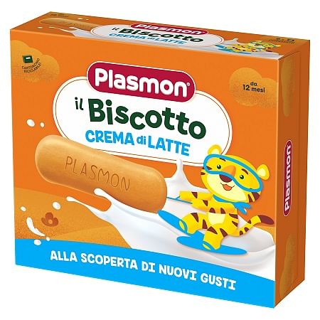 Plasmon Biscotto Crema Latte 8 Pezzi Da 40 G