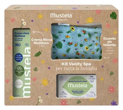MUSTELA COFANETTO FAMILY 1 MUSTELA CREMA RICCA MULTIUSO 75 ML + 1 MUSTELA SHAMPOO E DETERGENTE SOLIDO 75 G MUSTELA COFANETTO FAMILY 1 MUSTELA CREMA RICCA MULTIUSO 75 ML + 1 MUSTELA SHAMPOO E DETERGENTE SOLIDO 75 G