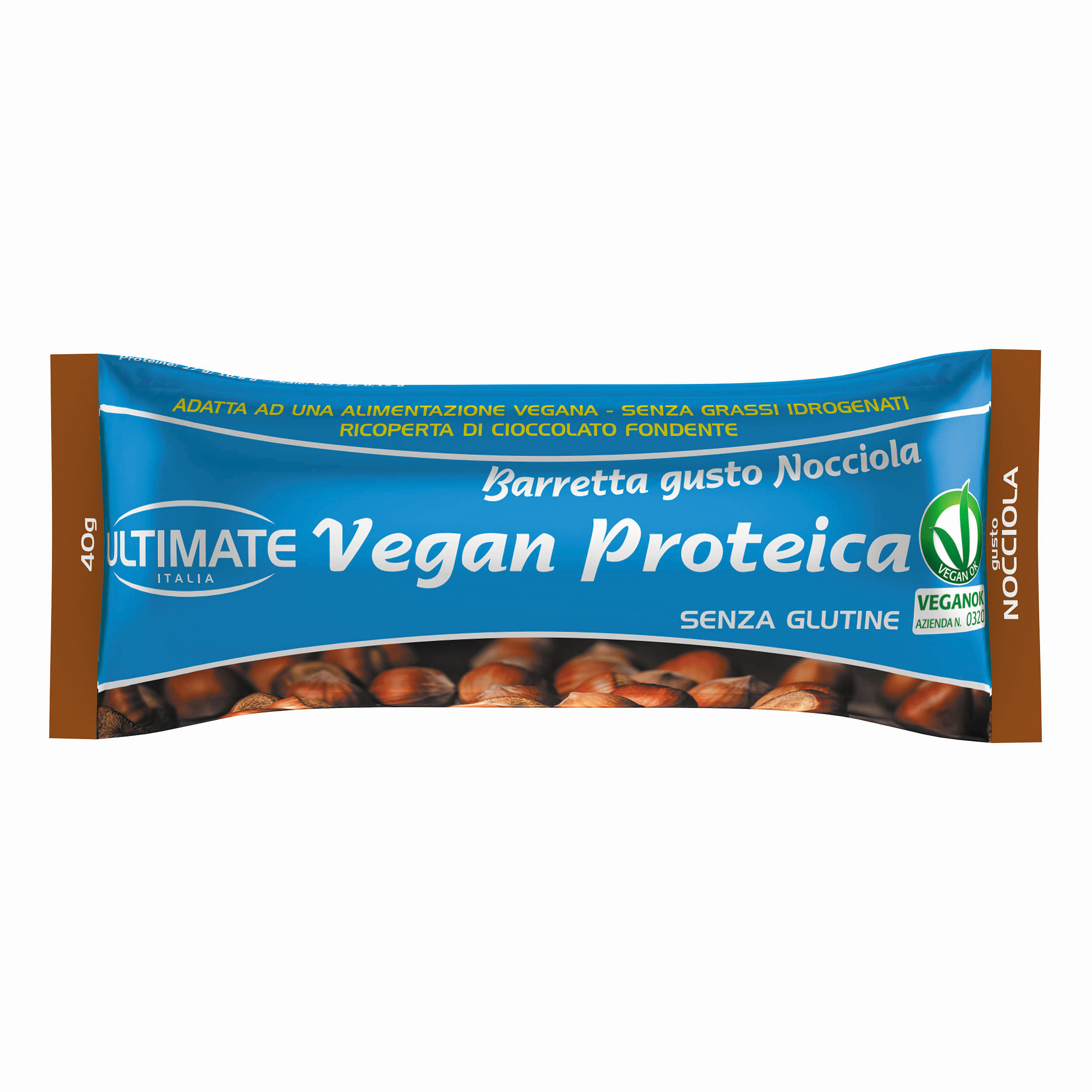 Ultimate Barretta Proteica Vegana Nocciola 40 G