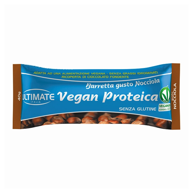 Ultimate Barretta Proteica Vegana Nocciola 40 G