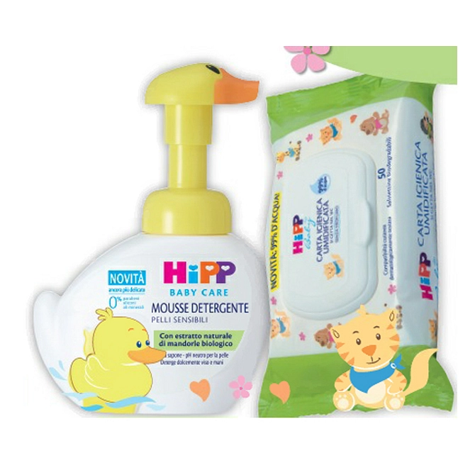 Hipp Special Pack 1 Mousse Detergente Paperella 250 Ml + 1 Carta Igienica Umidificata 1 X 20 Salviette