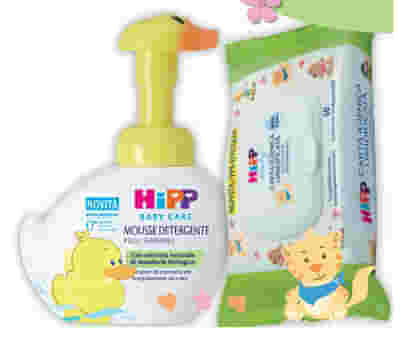 HIPP SPECIAL PACK 1 MOUSSE DETERGENTE PAPERELLA 250 ML + 1 CARTA IGIENICA UMIDIFICATA 1 X 20 SALVIETTE