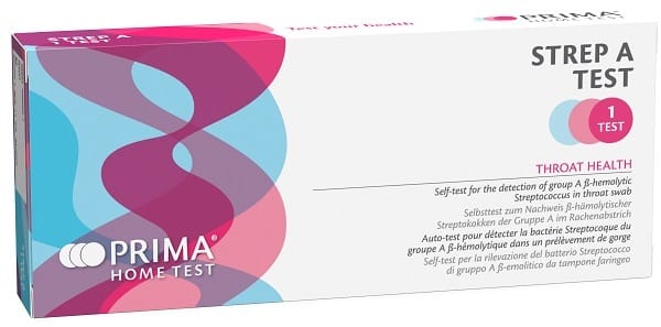 Test Autodiagnostico Prima Home Test Strep A Rilevazione Antigeni Specifici Streptococco A Mediante Immunocromatografia