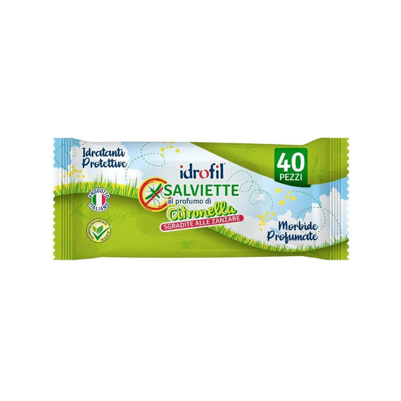 IDROFIL SALVIETTINE CITRONELLA 40 PEZZI