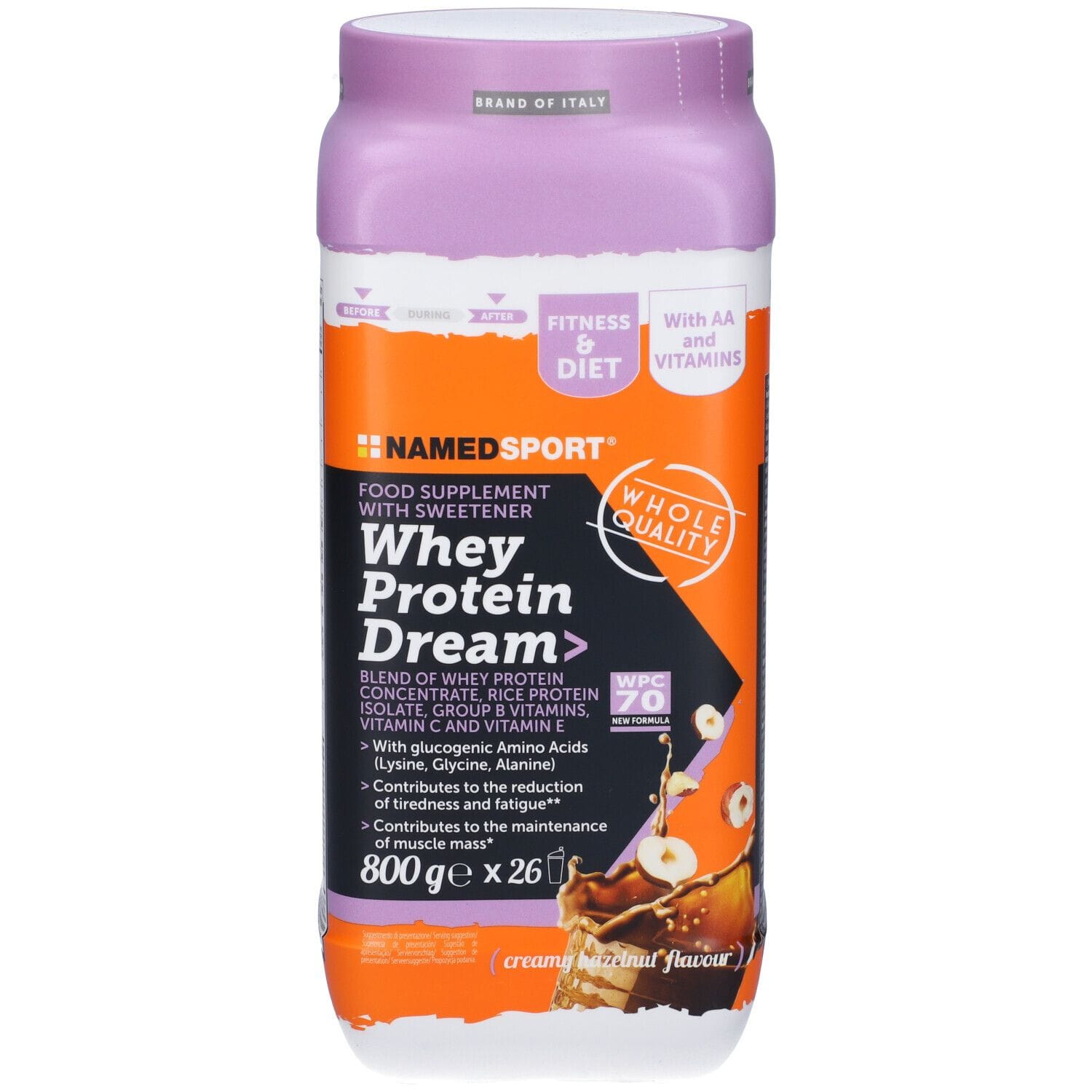 WHEY PROTEIN DREAM CREAMY HAZELNUT 800 G