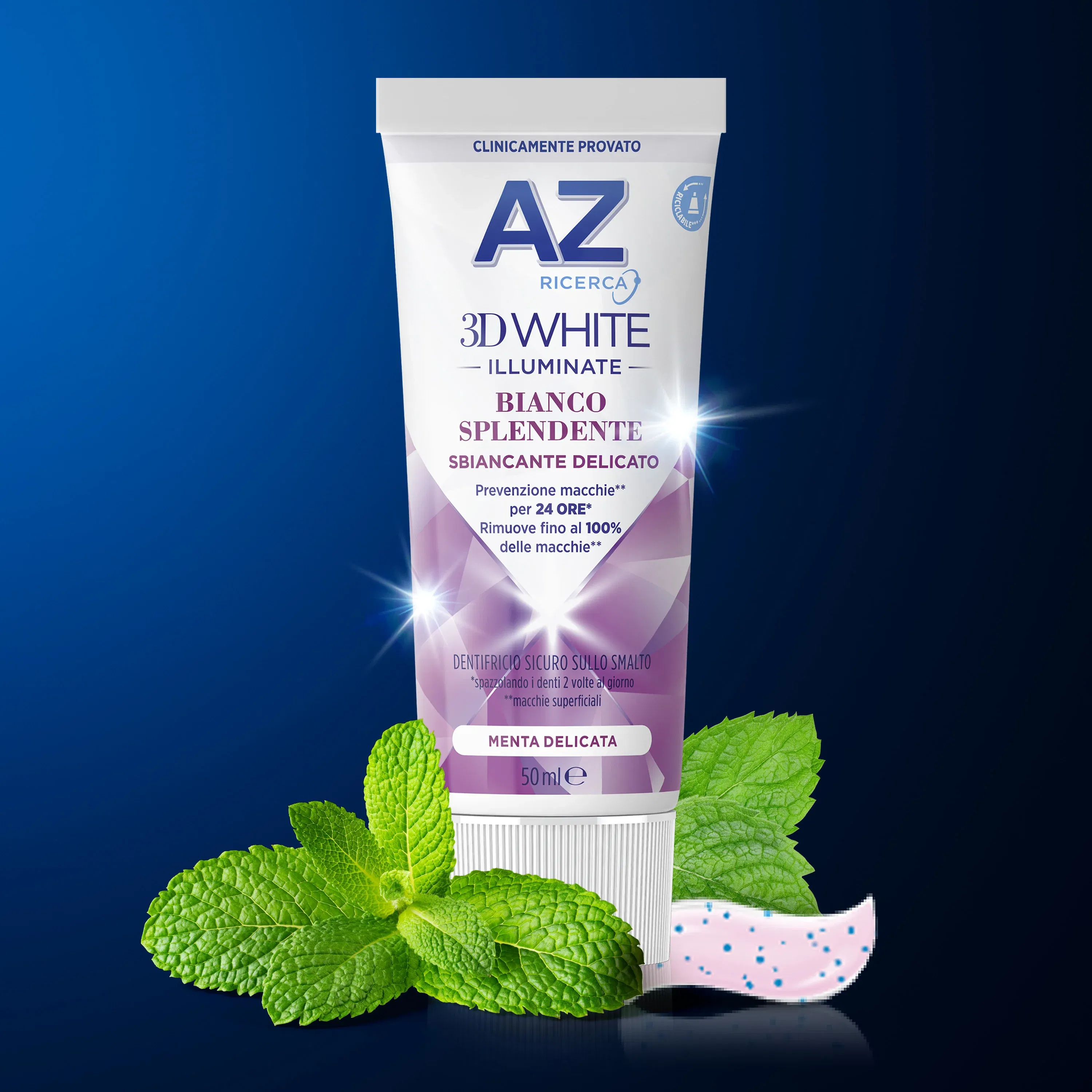 AZ 3D WHITE DENTIFRICIO ILLUMINANTE BIANCO SPLENDENTE 50 ML