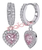 BJT314 ORECCHINI ALMA ROSE STAINLESS STEEL