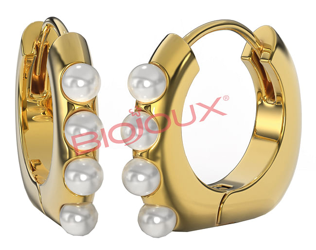 Bjt315 Orecchini Dolores Pearl Gold Plated