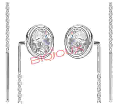 BJT331 ORECCHINI GWENDA SWAROVSKI STAINLESS STEEL