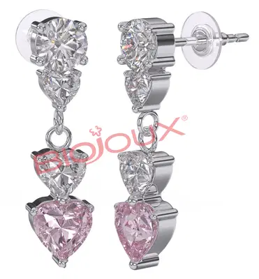 BJT333 ORECCHINI DONNA ROSE STAINLESS STEEL BJT333 ORECCHINI DONNA ROSE STAINLESS STEEL