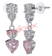 BJT333 ORECCHINI DONNA ROSE STAINLESS STEEL