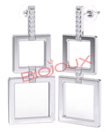 BJT334 ORECCHINI BRENDA 39 MM STAINLESS STEEL