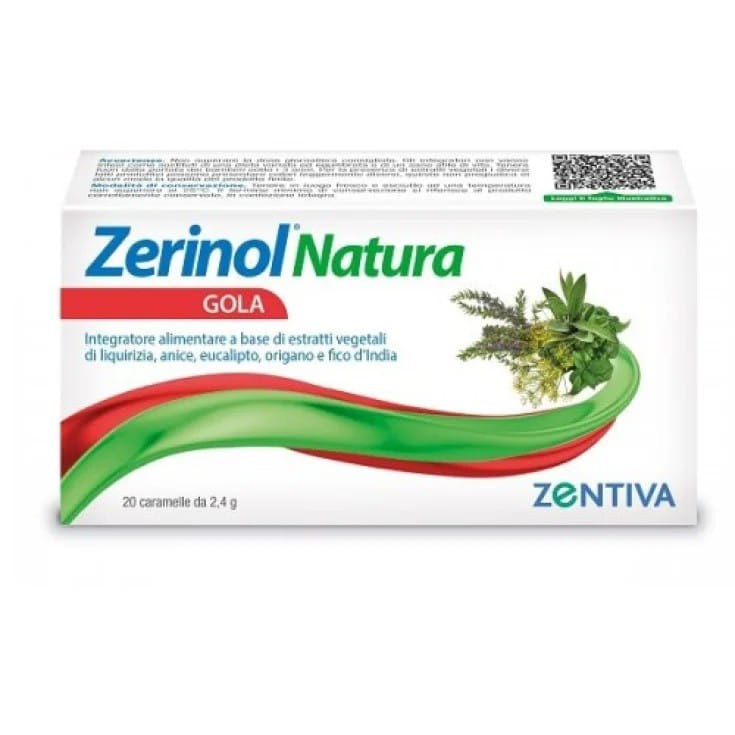 ZERINOL NATURA GOLA 20 CARAMELLE BALSAMICHE