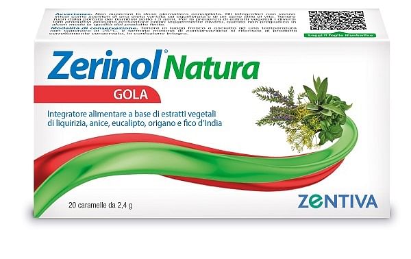 Zerinol Natura Gola 20 Caramelle Balsamiche