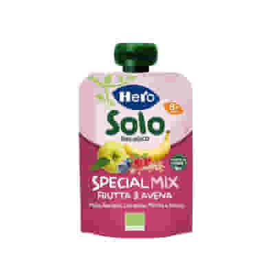 HERO SOLO POUCH MELA BANANA LAMPONE MIRTILLO & AVENA 100 G
