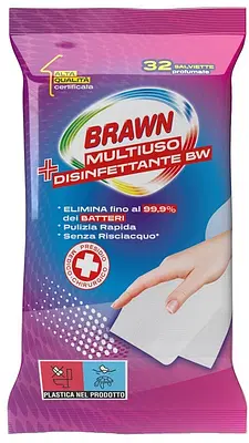 BRAWN MULTIUSO SALVIETTA DISINFETTANTE BW 20 PEZZI BRAWN MULTIUSO SALVIETTA DISINFETTANTE BW 20 PEZZI