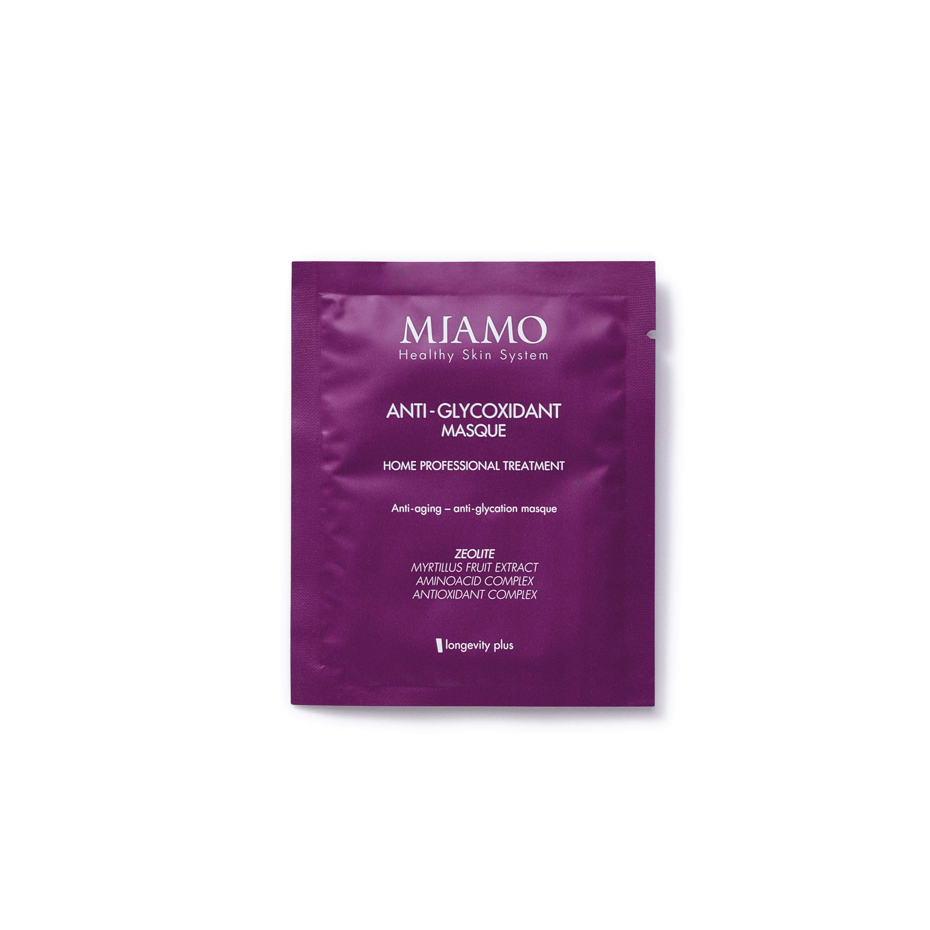 MIAMO LONGEVITY PLUS ANTI GLYCOXIDANT MASQUE BOX 6 PEZZI
