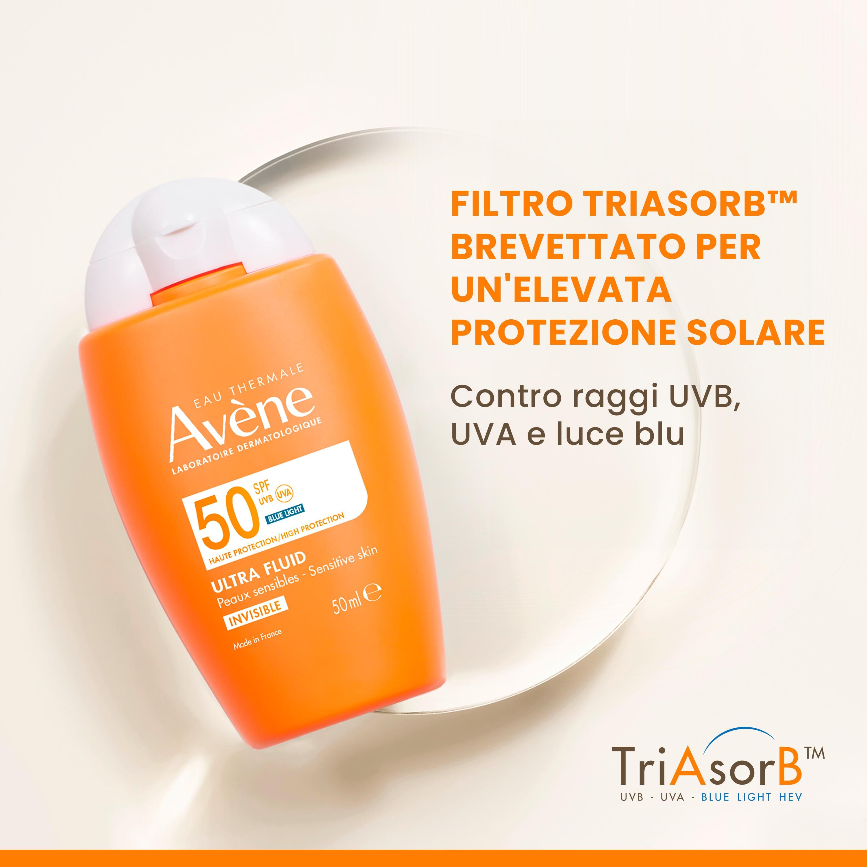 EAU THERMALE AVENE SOLARE ULTRA FLUID SPF50 50 ML