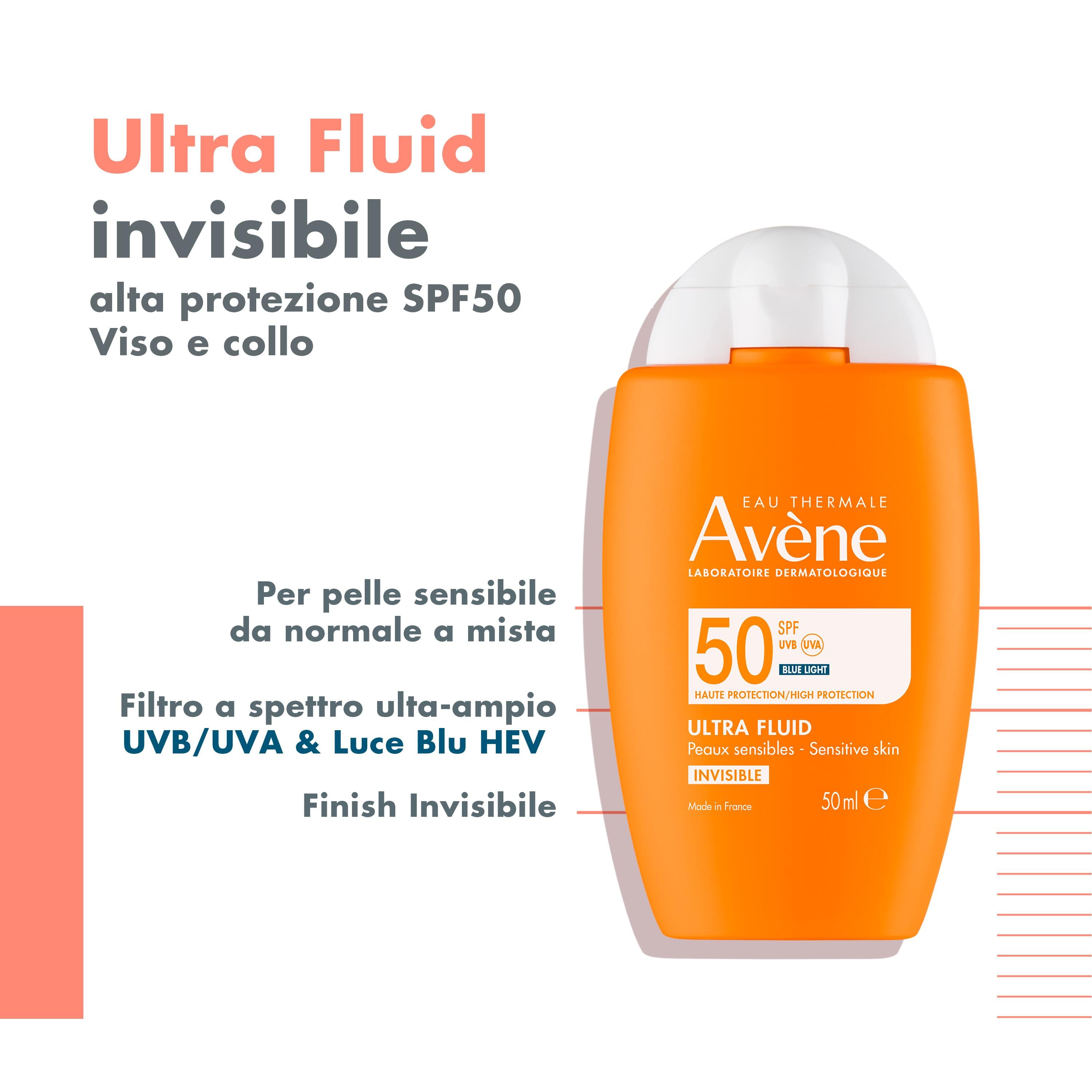 EAU THERMALE AVENE SOLARE ULTRA FLUID SPF50 50 ML