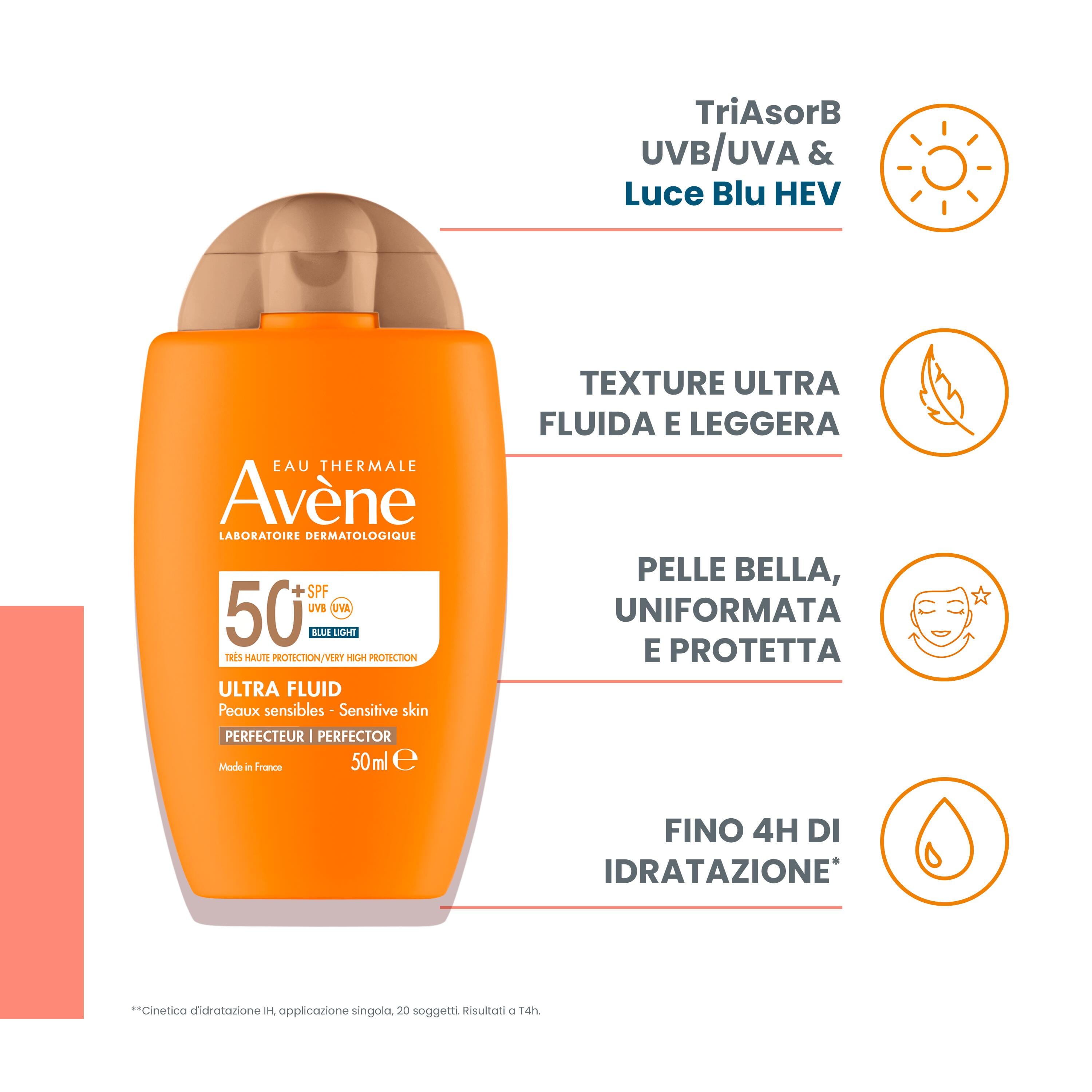 EAU THERMALE AVENE SOLARE ULTRA FLUID PERFEZIONATORE SPF50+ 50 ML
