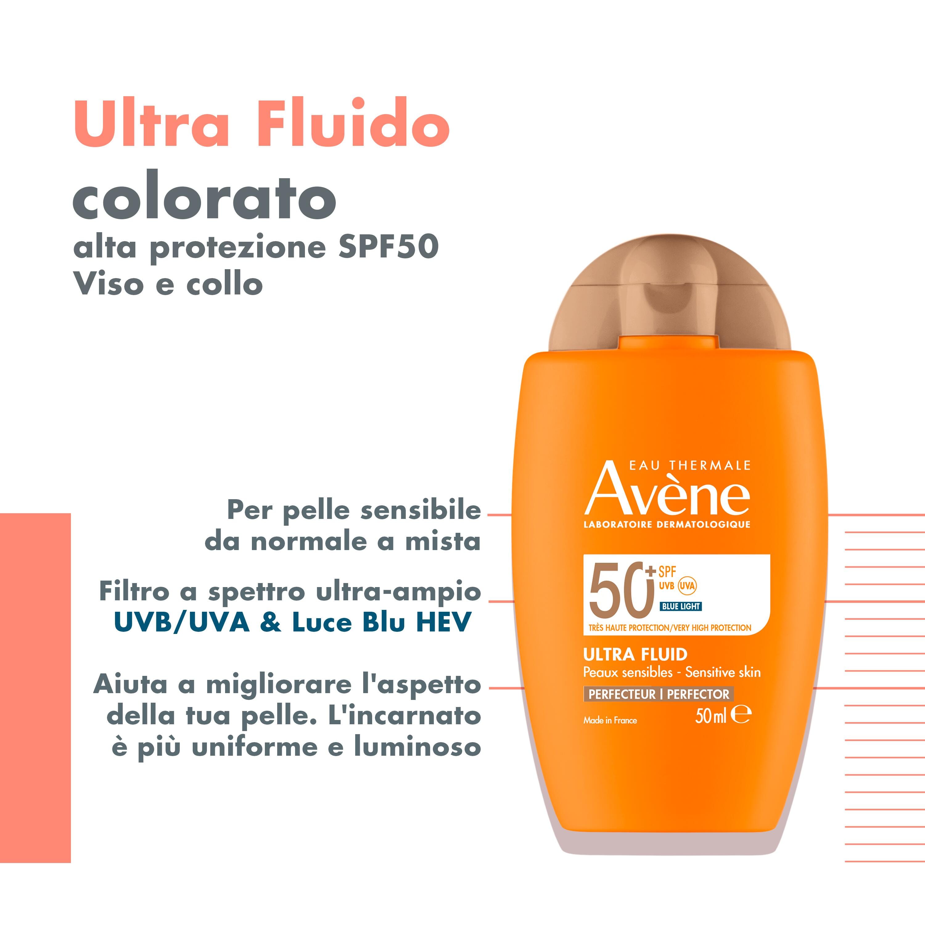 EAU THERMALE AVENE SOLARE ULTRA FLUID PERFEZIONATORE SPF50+ 50 ML