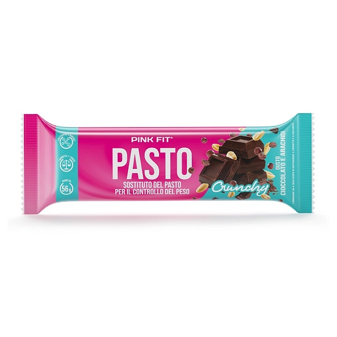 Pink Fit Pasto Crunchy Cioccolato Barretta 56 G