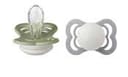 BIBS CIUCCIO GLOW SUPREME SIMMETRICO SILICONE SALVIA/NUVOLA SIZE 2 BOX 2 PEZZI