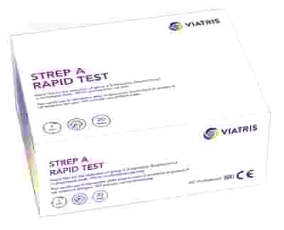 RAPID TEST RILEVAZIONE STREPTOCOCCO B EMOLITICO GRUPPO A TRAMITE TAMPONE FARINGEO USO PROFESSIONALE 20 PEZZI