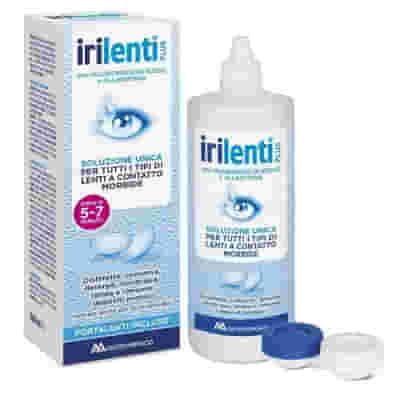SOLUZIONE UNICA PER LENTI A CONTATTO IRILENTI 360 ML + PORTALENTI