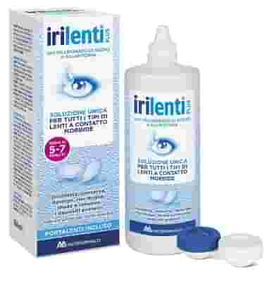 SOLUZIONE UNICA PER LENTI A CONTATTO IRILENTI 360 ML + PORTALENTI