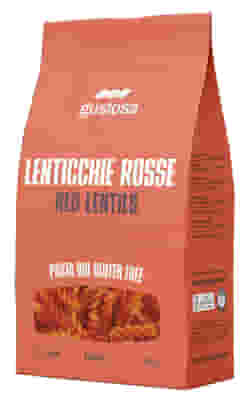 PASTA GUSTOSA 100% LENTICCHIE ROSSE BIO FUSILLI 340 G