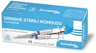SIRINGA STERILE MONOUSO EUROSPITAL 5 ML 10 PEZZI