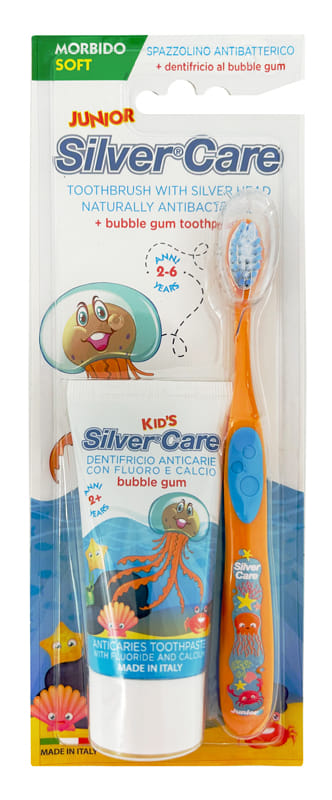 Silvercare Spazzolino Junior + Dentifricio 50 Ml