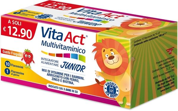 VITA ACT MULTIVITAMINICO JUNIOR 10 FIALE DA 10 ML
