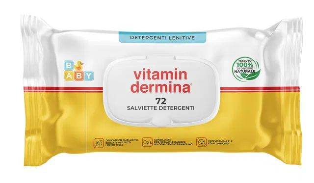 VITAMINDERMINA SALVIETTE DETERGENTI PROMO 72 PEZZI