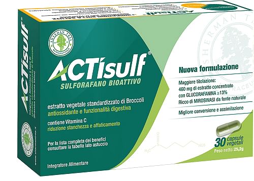 Actisulf Sulforafano 30 Capsule Vegetali