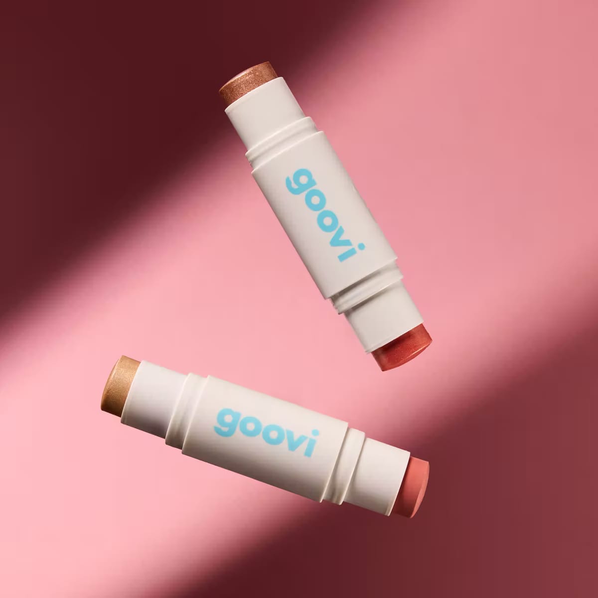 GOOVI STICK DUO BLUSH & HIGHLIGHTER 01 PASTEL BONNE MINE