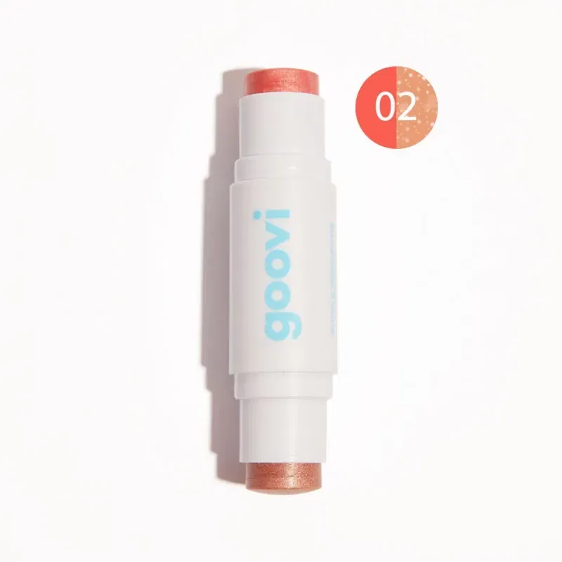 GOOVI STICK DUO BLUSH & HIGHLIGHTER 02 PEARLY SUN KISS