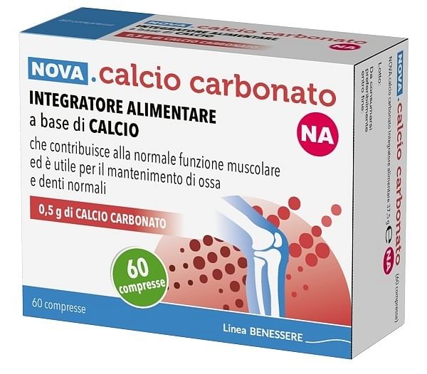 Nova Calcio Carbonato Na 0,5 G 60 Compresse