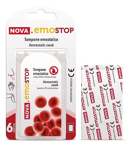 Nova Emostop Tampone Emostatico 6 Pezzi