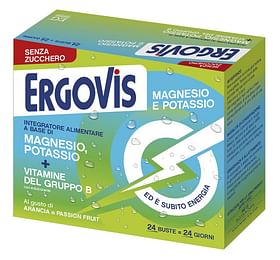 Ergovis Mg+K Vitamine B Senza Zucchero 24 Bustine