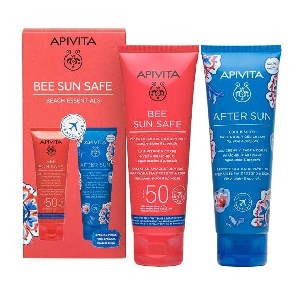 Apivita Pro Beach Essentials 24 Protezione Solare Viso E Corpo 100 Ml + Doposole 100 Ml-image