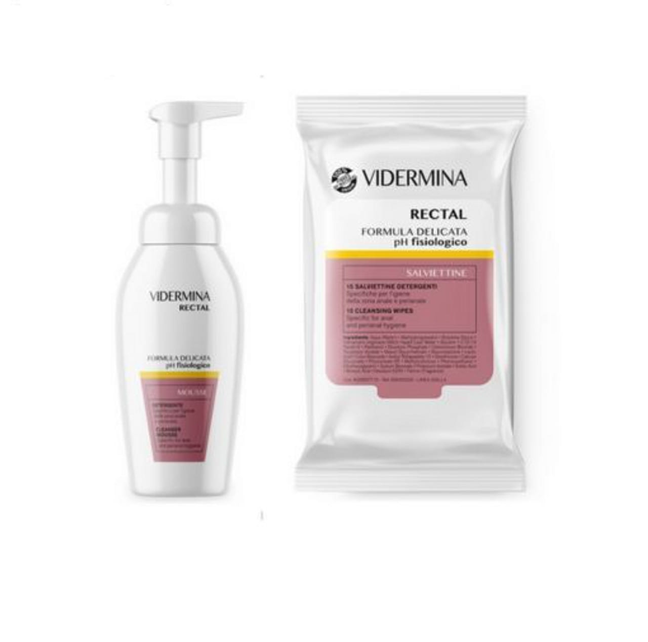 VIDERMINA RECTAL MOUSSE 165 ML + 15 SALVIETTE