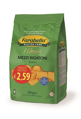 FARABELLA MEZZI RIGATONI PROMO 500 G FARABELLA MEZZI RIGATONI PROMO 500 G